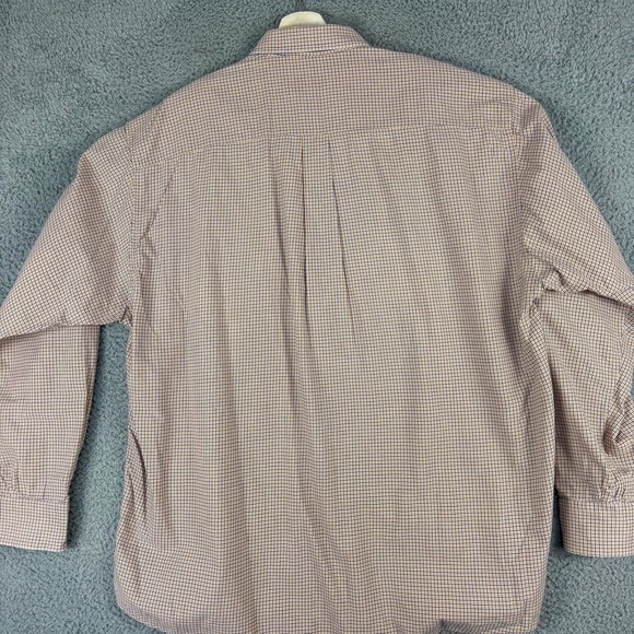 Gitman Bros Hunt Club Shirt Mens XL Blue Gold Houndstooth Button Down Cotton - Picture 7 of 11